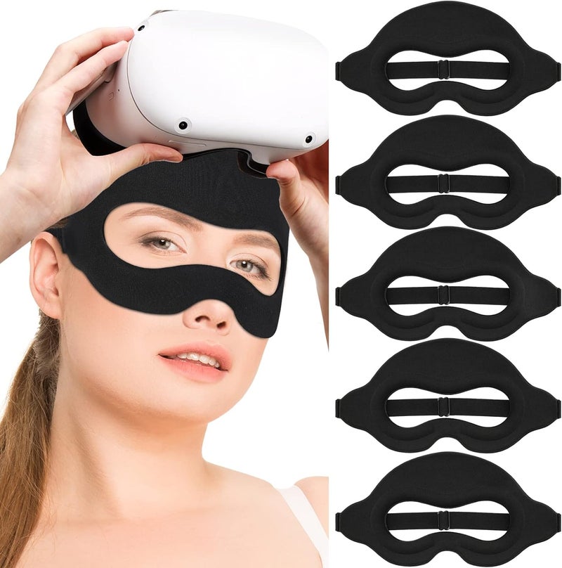 VRMaster قناع العرق للواقع الافتراضي لخوذات ميتا كويست 3S ، حزام رغوي كويست 3 قابل للتنفس ، قناع وجه للحماية من العرق (أسود) - Image 1